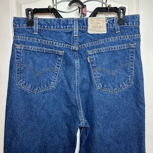 Levi Strauss 530 Regular Fit Jeans Brown/orange Tab Men’s 38x34 Blue Denim